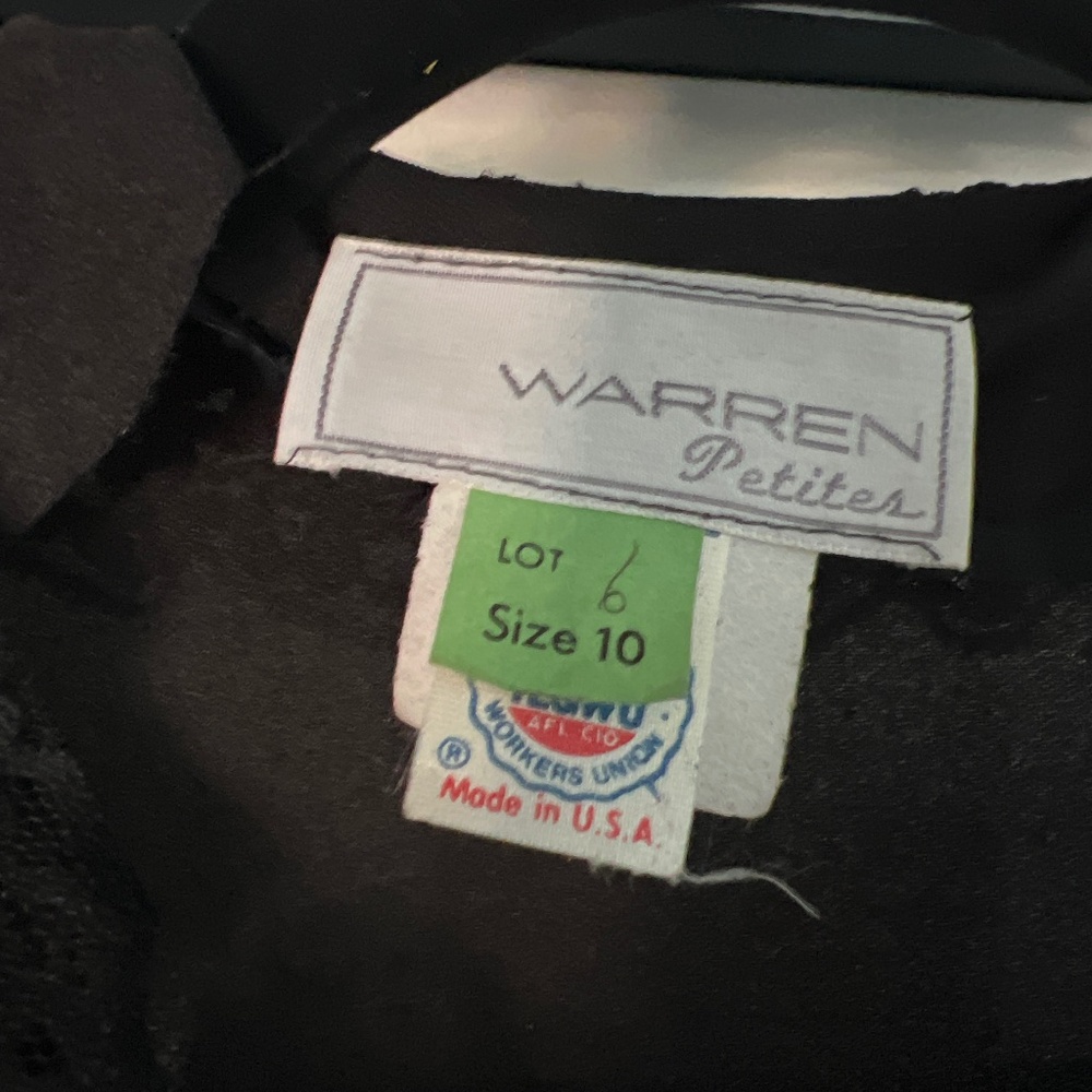 Warren petites black dress